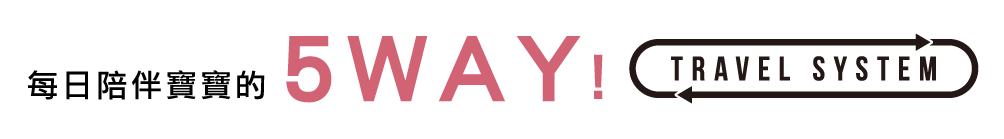 トラベルシステムになって、5WAYで毎日活躍！